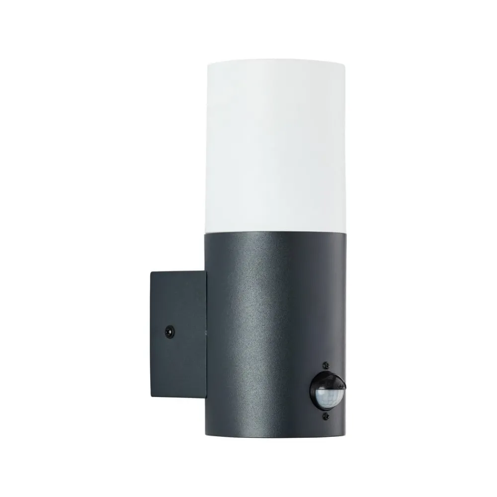 Brilliant Væglampe Med Sensor|Væglamper > Aberdeen udendørs væglampe, sensor, højde 23,2 cm, antracit