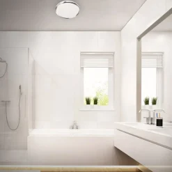 Briloner Loftlamper|Loftlamper > Acorus LED-loftslampe, IP44, stjernedekor, Ø 28 cm