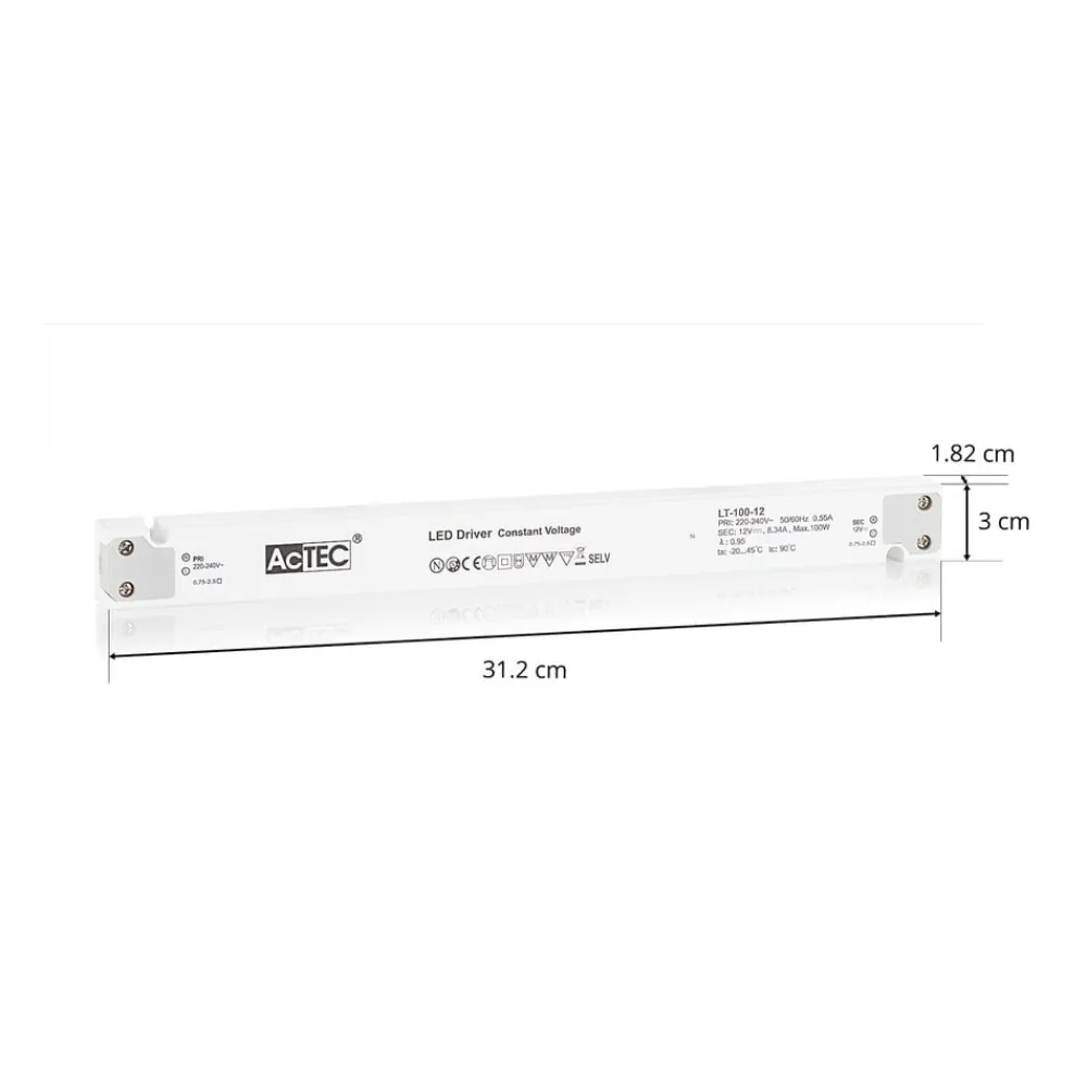 AcTEC Driver Konstant Strøm|Driver Konstant Spænding > LT LED-driver CV 12 V, 100W