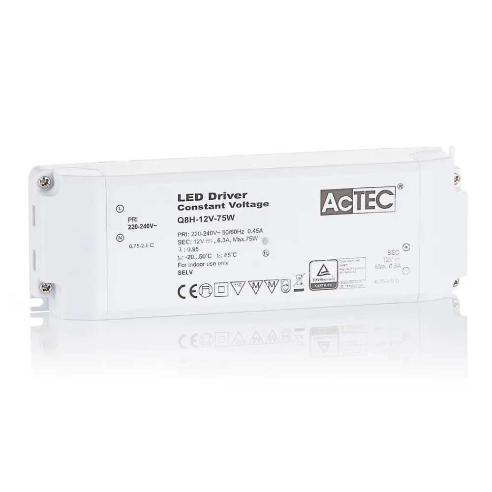 AcTEC Driver Konstant Spænding > Q8H LED-driver CV 12 V, 75 W