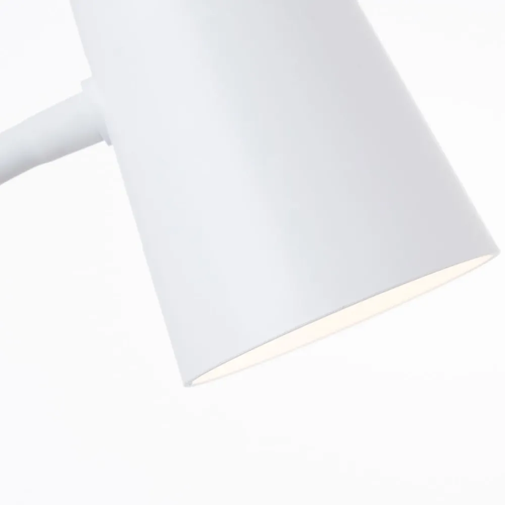 Arbejdsrum/Kontor|Bordlamper ^ Brilliant Adda LED-bordlampe med klemme hvid dæmpes i 3 trin