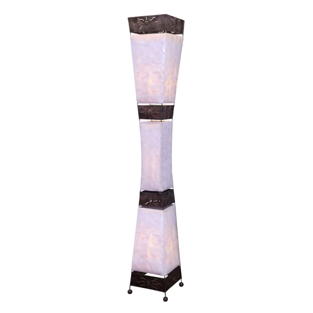 Woru Gulvlamper|Gulvlamper > Adrian gulvlampe, Capiz-skaller, højde 150 cm