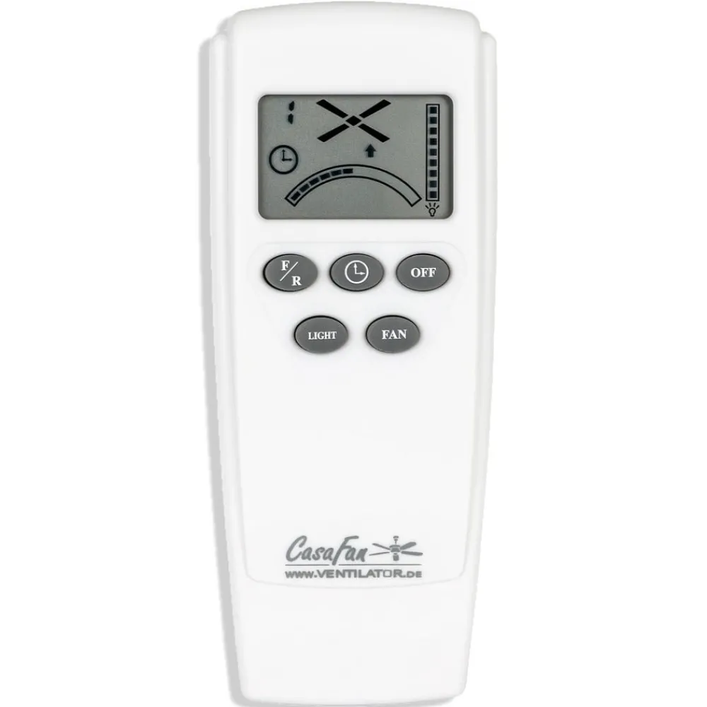 CasaFan Loftventilatorer > Aeroplan Eco loftventilator, krom, lyst træ