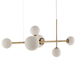 Pendellamper|Pendellamper ^ ALDEX Affjedringslampe Dione, 6 lyskilder, gylden