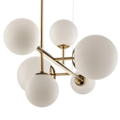 Pendellamper|Pendellamper ^ ALDEX Affjedringslampe Dione, 6 lyskilder, gylden
