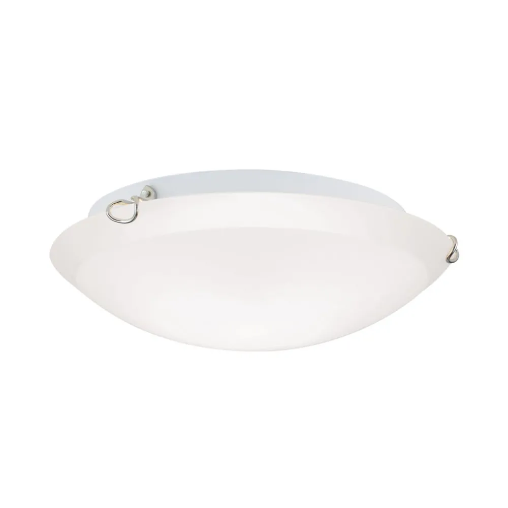 Loftlamper ^ ORION Agada loftslampe, opalglas, krom, 30 cm