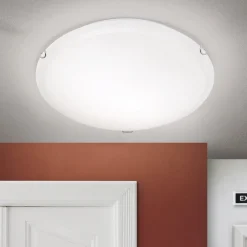 ORION Loftlamper > Agada loftslampe, opalglas, krom, 40 cm