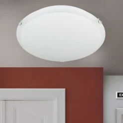 ORION Loftlamper > Agada loftslampe, opalglas, krom, 40 cm