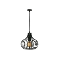 Pendellamper ^ Freelight Aglio hængelampe, Ø 28 cm, sort, metal