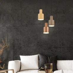 Pendellamper ^ Trio Lighting Agudo hængelampe, flerfarvet, 3 lyskilder, rondel