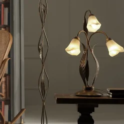 ONLI Bordlamper > Alga bordlampe, 3 lyskilder, jern, glas, florentinsk