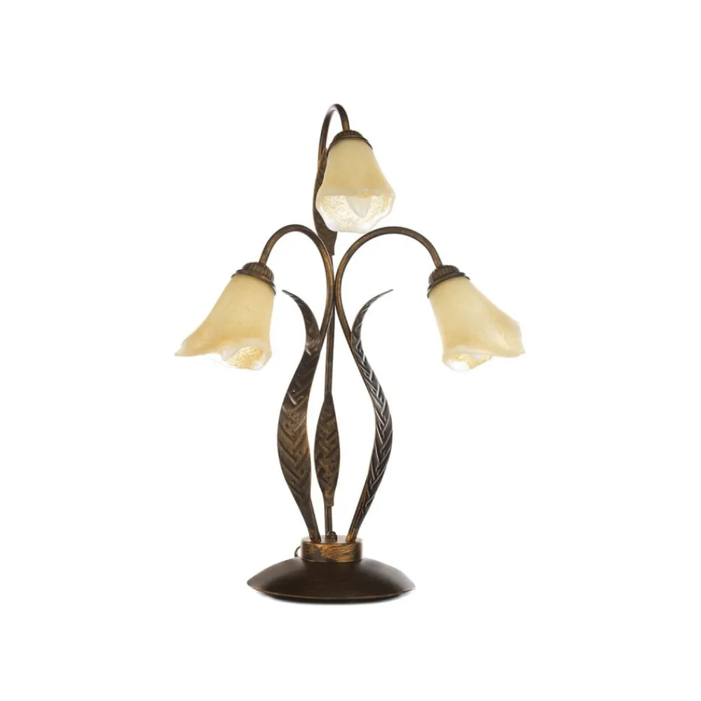 ONLI Bordlamper > Alga bordlampe, 3 lyskilder, jern, glas, florentinsk