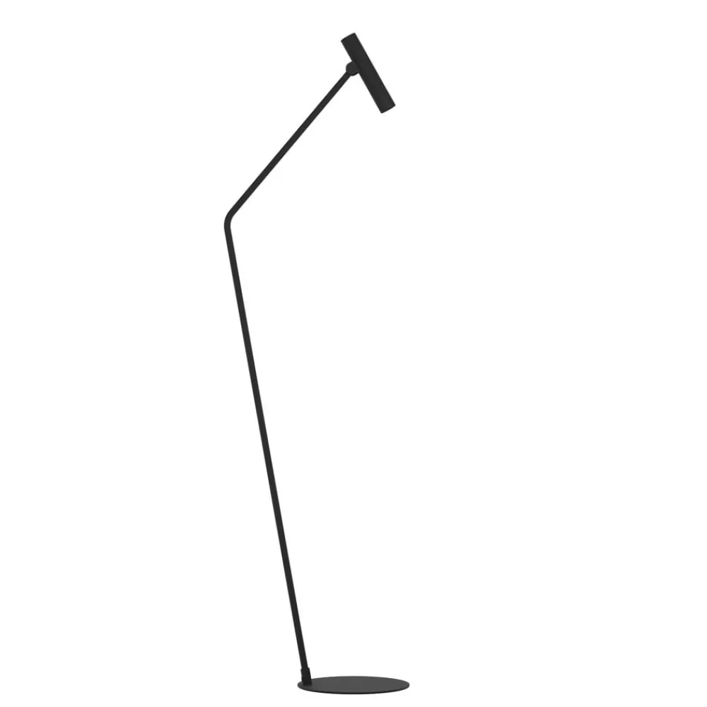 EGLO Gulvlamper|Gulvlamper > Almudaina LED-gulvlampe, sort, højde 157 cm, stål