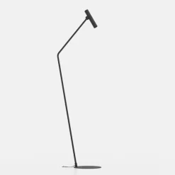 EGLO Gulvlamper|Gulvlamper > Almudaina LED-gulvlampe, sort, højde 157 cm, stål