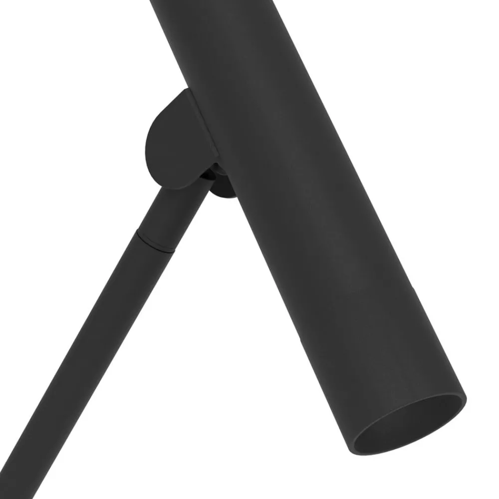 EGLO Gulvlamper|Gulvlamper > Almudaina LED-gulvlampe, sort, højde 157 cm, stål