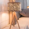 Almut von Wildheim Bæredygtige Lamper > ALMUT 2610 bordlampe, hø med røde rosenblade
