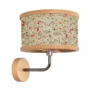 Almut von Wildheim Bæredygtige Lamper > ALMUT 2610 væglampe Ø 25cm, hø/røde rosenblomster