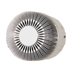 Lucande Væglamper > Aluminiumsfarvet udendørsvæglampe Lennias med LED