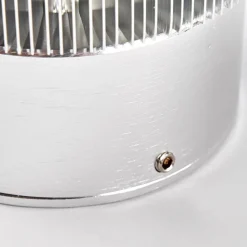 Lucande Væglamper > Aluminiumsfarvet udendørsvæglampe Lennias med LED