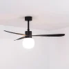 FARO BARCELONA Loftventilatorer > Amelia Ball loftventilator, LED-lampe, sort