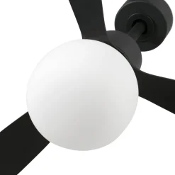 FARO BARCELONA Loftventilatorer > Amelia Ball loftventilator, LED-lampe, sort