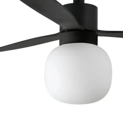FARO BARCELONA Loftventilatorer > Amelia Ball loftventilator, LED-lampe, sort