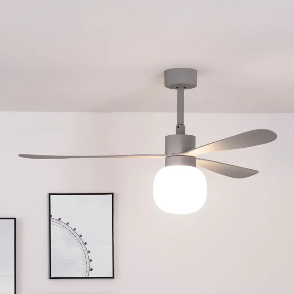 Loftventilatorer ^ FARO BARCELONA Amelia Ball loftventilator, LED-lampe, grå