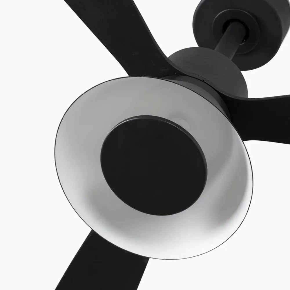 FARO BARCELONA Loftventilatorer > Amelia Cone loftventilator, LED-lampe, sort