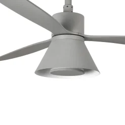 FARO BARCELONA Loftventilatorer > Amelia Cone loftventilator, LED-lampe, grå