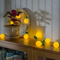 Konstsmide Season Dekorationsbelysning > Ananas LED-lyskæde, batteridrevet