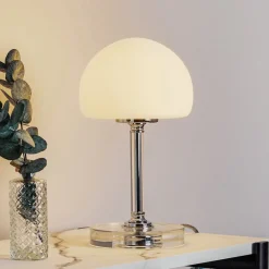 Bordlamper ^ Steinhauer Ancilla LED-bordlampe med dæmper, forkromet