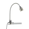 Brilliant Arbejdsrum/Kontor|Bordlamper > Andres bordlampe med klemme, fleksibel hals nikkel