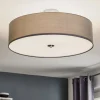 Brilliant Loftlamper > Andria loftslampe i tekstil, 60 cm, lysegrå