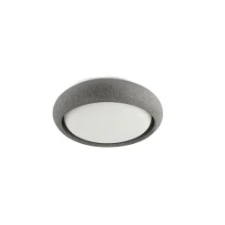 FARO BARCELONA Udendørs Loftlamper > Anga udendørs loftlampe, mørkegrå, beton, Ø 24 cm
