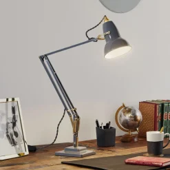 Arbejdsrum/Kontor ^ Anglepoise bordlampe Original 1227, grå/messing