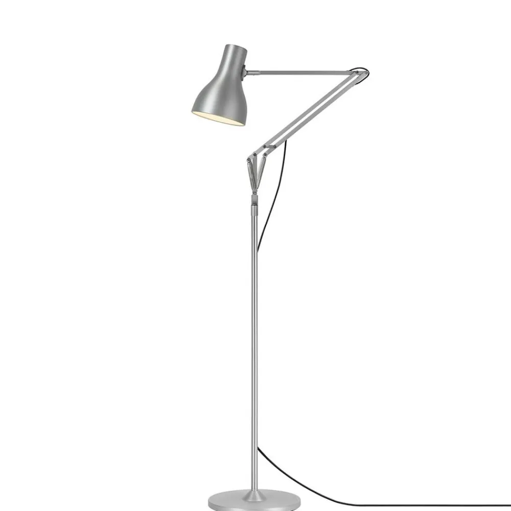 Gulvlamper|Gulvlamper ^ Anglepoise Type 75 gulvlampe sølv