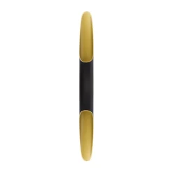 Væglamper ^ Deko-Light Apodis LED-væglampe, sort/guld, højde 80 cm, metal dæmpbar
