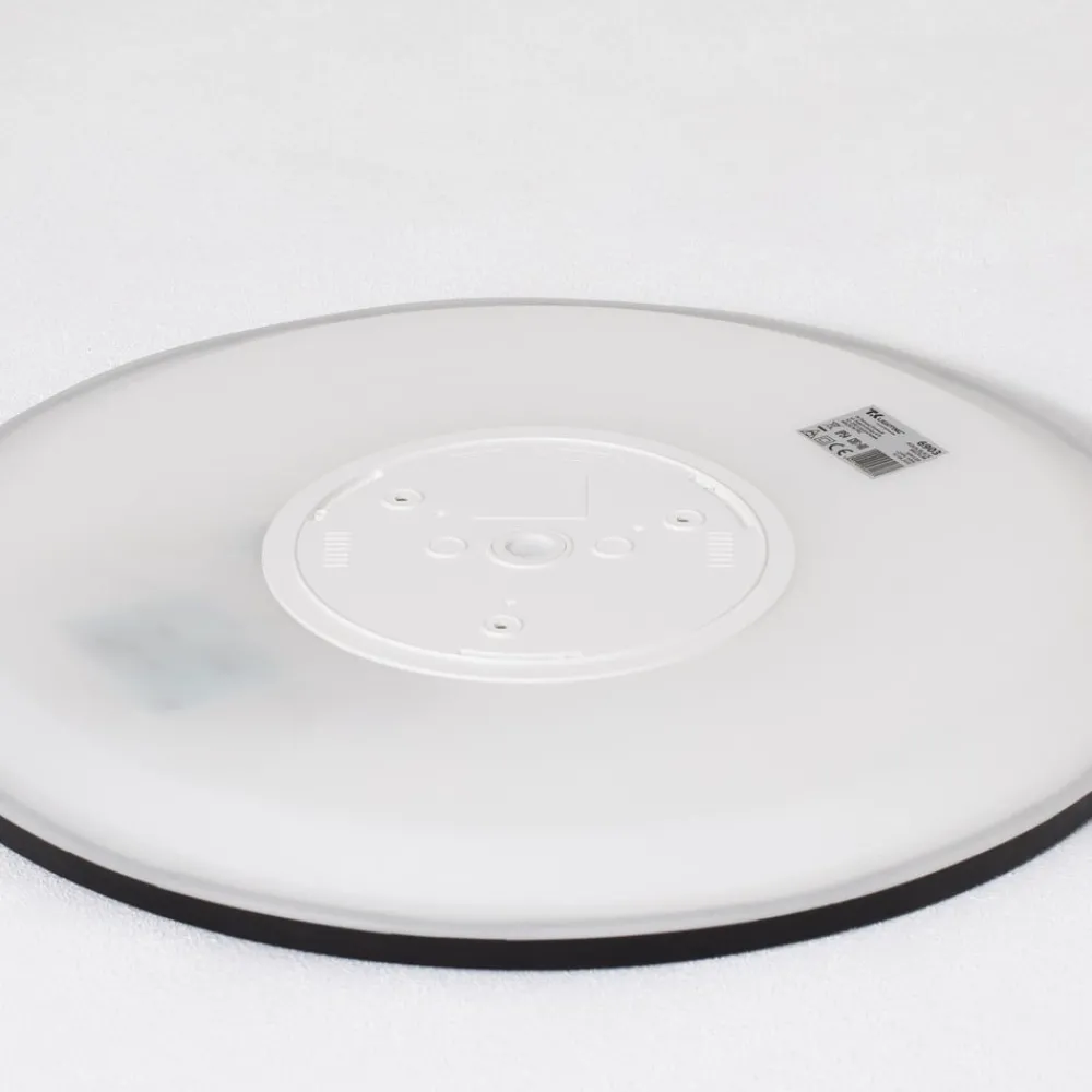 TK Lighting Loftlamper|Loftlamper > Aqua LED-panel, Ø 40 cm, sort, metal/plast, CCT dæmpbar
