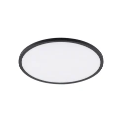 TK Lighting Loftlamper|Loftlamper > Aqua LED-panel, Ø 40 cm, sort, metal/plast, CCT dæmpbar