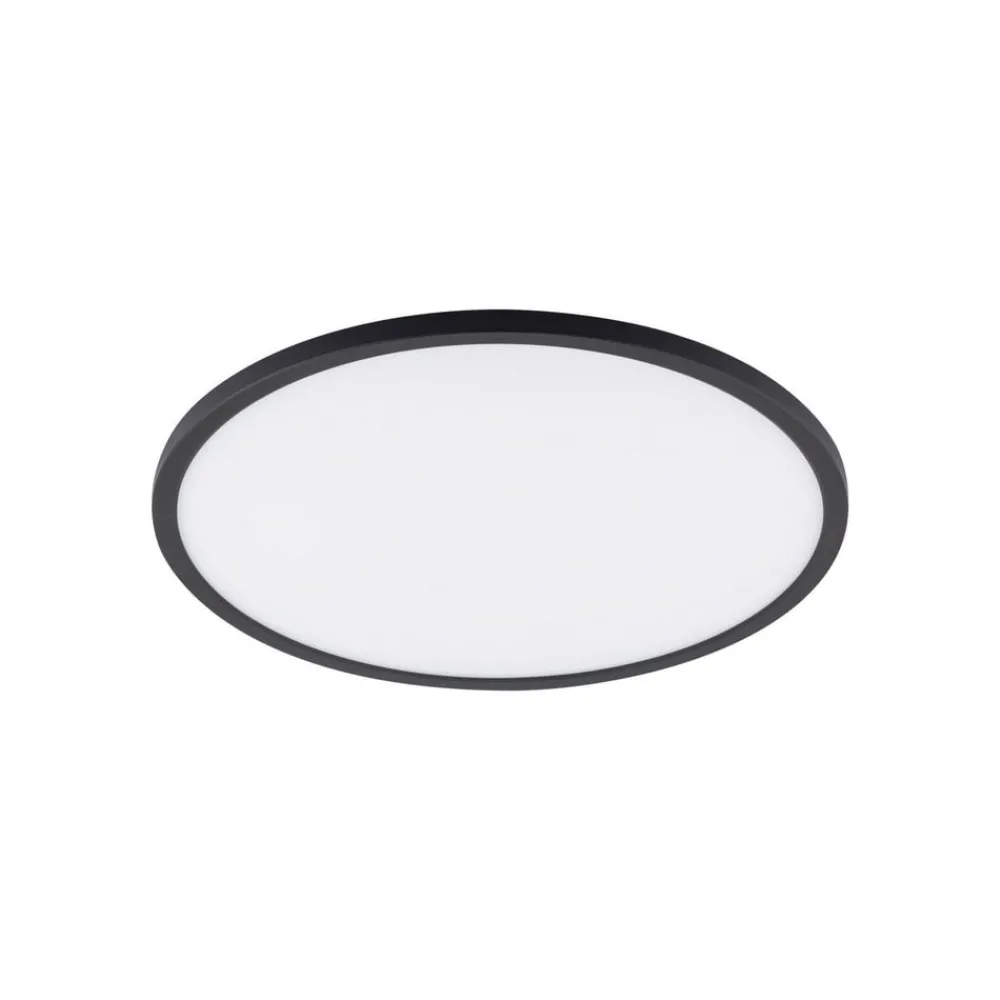 TK Lighting Loftlamper|Loftlamper > Aqua LED-panel, Ø 40 cm, sort, metal/plast, CCT dæmpbar