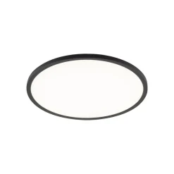 TK Lighting Loftlamper|Loftlamper > Aqua LED-panel, Ø 40 cm, sort, metal/plast, CCT dæmpbar