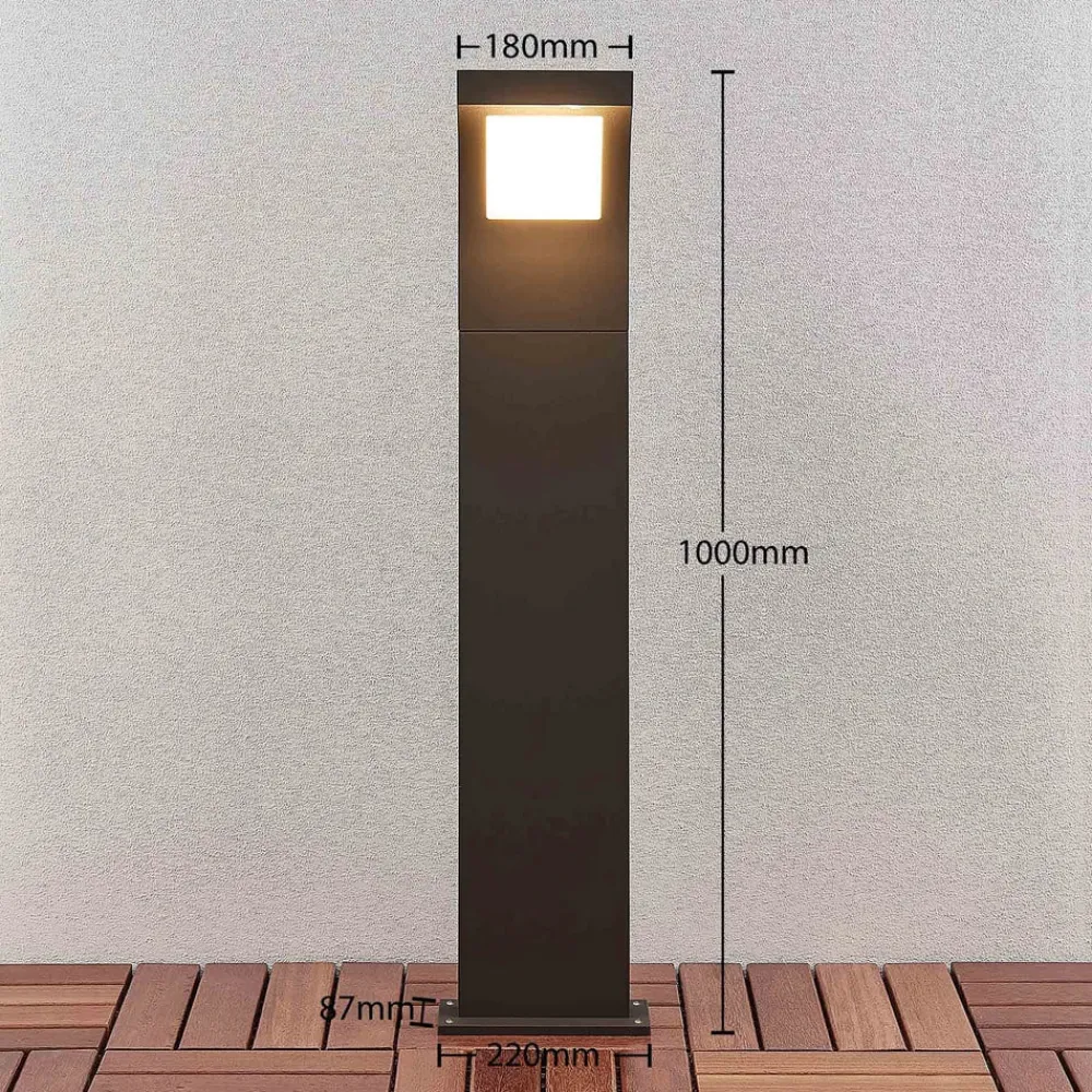 Arcchio Gadebelysning > Advik LED-vejlampe, 100 cm, antracit, metal, IP65