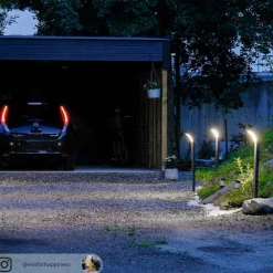 Arcchio Gadebelysning Med Sensor|Terrassebelysning > Advik LED-vejlampe, 100 cm, antracit, sensor, IP54