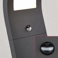 Arcchio Gadebelysning Med Sensor|Terrassebelysning > Advik LED-vejlampe, 100 cm, antracit, sensor, IP54