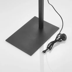 Arcchio Gulvlamper|Gulvlamper > buelampe Mossa, 200 cm, sort-guld, tekstil