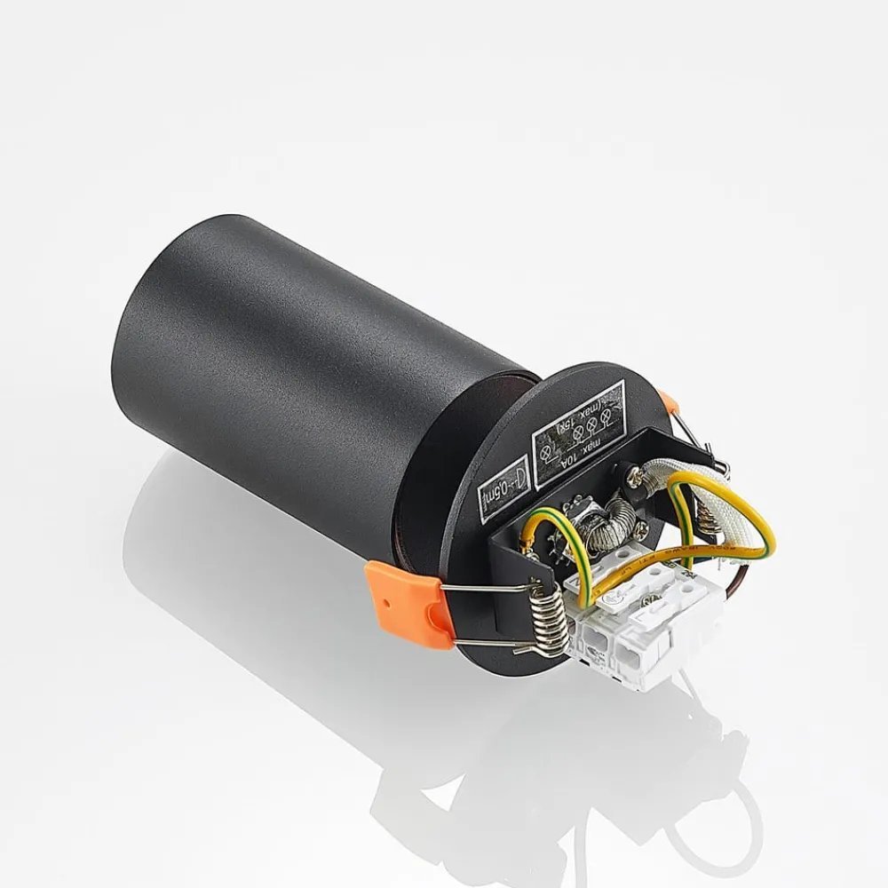 Loftlamper|Loftlamper ^ Arcchio Davin indbygningsspot, cylinder, sort