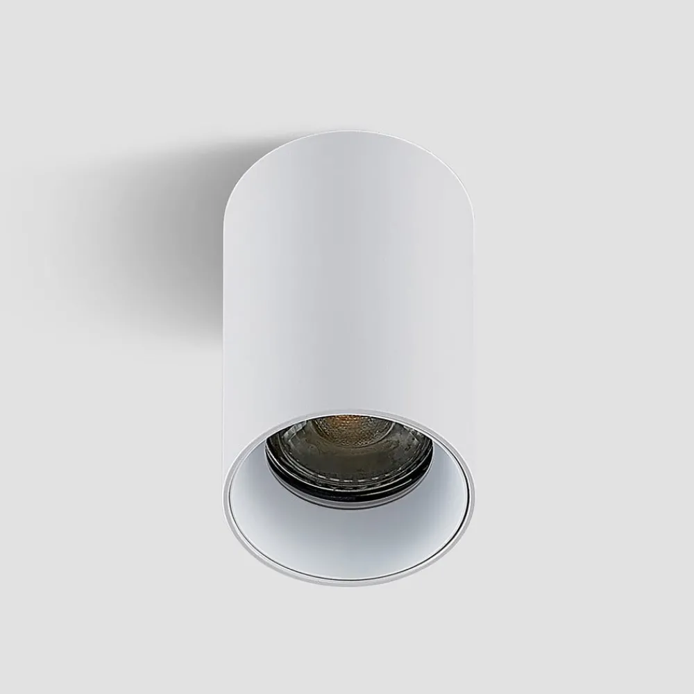 Gang|Loftlamper ^ Arcchio Downlight Brinja, hvid, metal, Ø 6 cm, rund, GU10