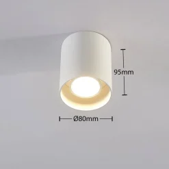 Arcchio Arbejdsrum/Kontor|Gang > downlight Carson, højde 10 cm, hvid, aluminium
