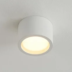 Gang|Loftlamper ^ Arcchio downlight Nieva, GX53, hvid, rund, Ø 10cm, metal