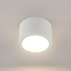 Gang|Loftlamper ^ Arcchio downlight Nieva, GX53, hvid, rund, Ø 10cm, metal